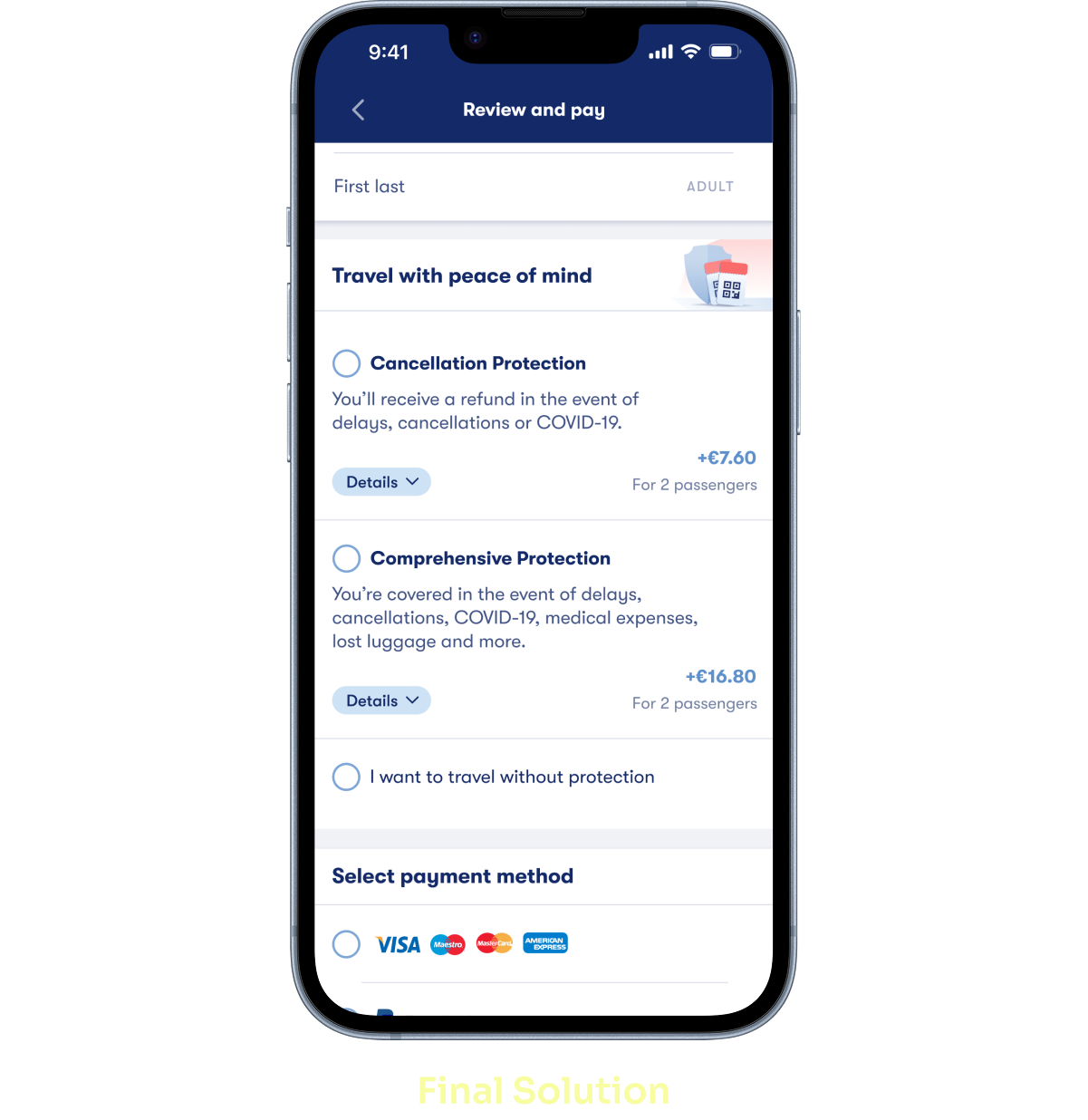 Final Solution Mockup